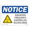 Signmission Sign, 10" H, 14" W, Rigid Plastic, Radio Frequency Controlled Access Area Sign, Landscape OS-NS-P-1014-L-17959 - alternate 1